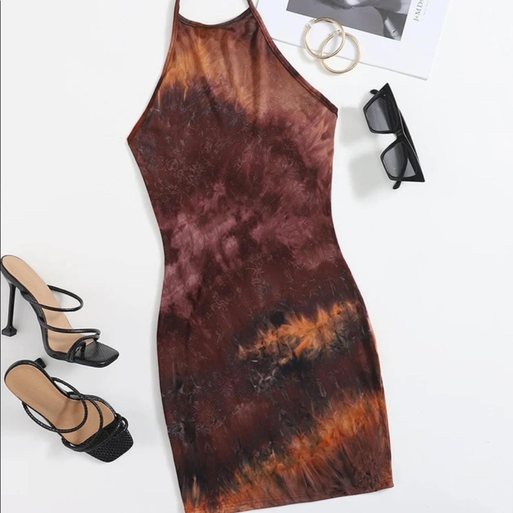 Beautiful colors halter dress
